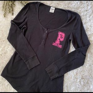 💜Love Pink Henley